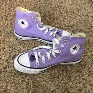 Light Purple Converse All Star High Tops